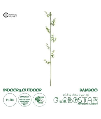 GloboStar® Artificial Garden BAMBOO BRANCH 20441 Τεχνητό Διακοσμητικό Κλαδί Μπαμπού Υ300cm